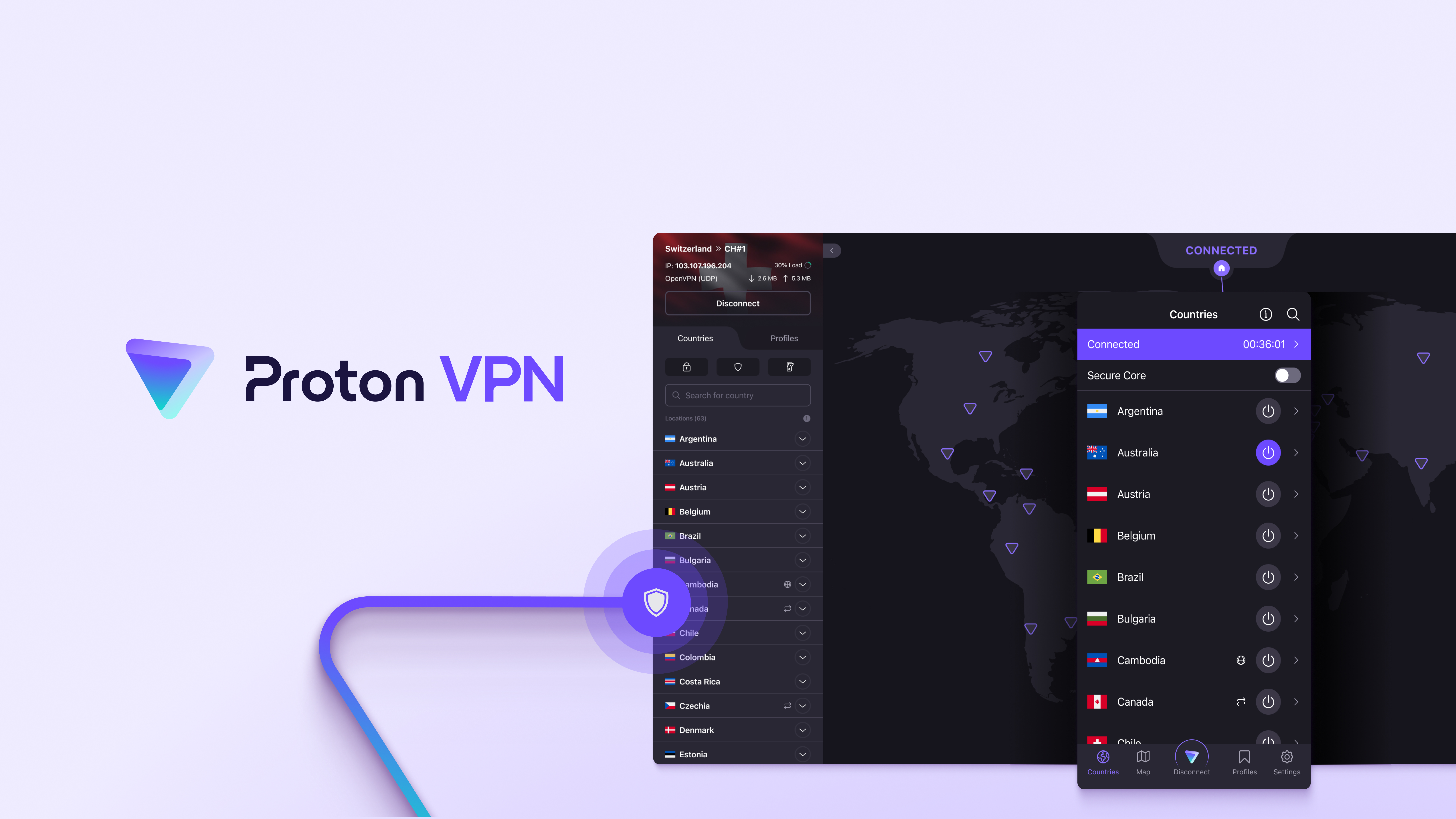 ProtonVPN Secure Browsing